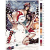 Макет Снежный день Раскраска картина по номерам на холсте RA227