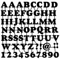Буквы и цифры Трафарет-силуэт Marabu ( Марабу )