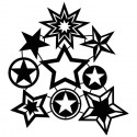 Звёзды Трафарет-силуэт Marabu ( Марабу )