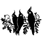 Три птицы Трафарет-силуэт Marabu ( Марабу )