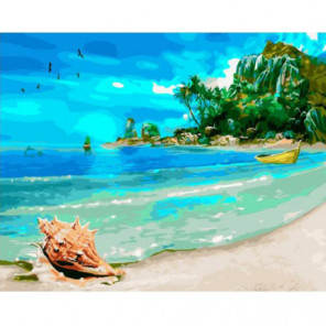 Идеальный пляж Раскраска картина по номерам на холсте