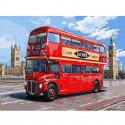 Автобус Лондона Картина по номерам на холсте с цветной схемой