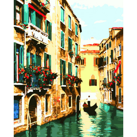  Венецианское умиротворение Раскраска картина по номерам на холсте CG465