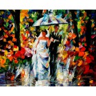 Свадьба под дождем Раскраска (картина) по номерам акриловыми красками на холсте Iteso