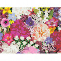 Пестрый букет цветов 60х80 Раскраска картина по номерам на холсте