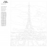Лунная ночь в Париже Раскраска по номерам на холсте Живопись по номерам