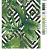 Тропические листья 80х100 Раскраска картина по номерам на холсте