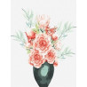  Акварельные розы Раскраска картина по номерам на холсте EX6304