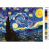 Летняя звездная ночь Ван Гог 80х100 Раскраска картина по номерам на холсте