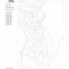 Радужная обнаженная женская фигура 80х120 Раскраска картина по номерам на холсте