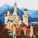 Средневековый замок Раскраска картина по номерам на холсте