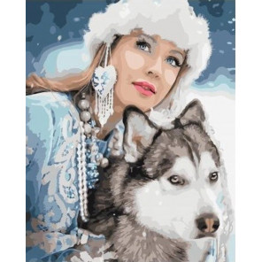 snezhnaya krasa raskraska kartina po nomeram na holste зимний пейзаж картины по номерам