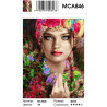 Сложность и количество цветов Сочность красок Раскраска картина по номерам на холсте MCA846