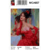 Сложность и количество цветов Дама из прошлого Раскраска картина по номерам на холсте MCA857