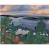Речной пейзаж 80х100 Раскраска картина по номерам на холсте