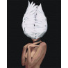  Девушка и крылья Раскраска картина по номерам на холсте AAAA-dkr31-80x100