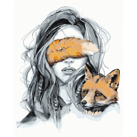 Раскраска лисица с лисенком - 67 фото