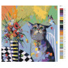 Палитра используемых цветов Ожидание Раскраска картина по номерам на холсте AAAA-KT1-100x100