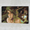 Пример в интерьере Зелёная фея Раскраска картина по номерам на холсте AAAA-FIR311-100x150