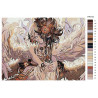 Палитра цветов Ангел Раскраска картина по номерам на холсте AAAA-FIR114-75x100