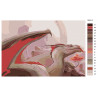 Палитра цветов Пещерный дракон Раскраска картина по номерам на холсте AAAA-GDS115