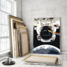 Пример картины в интерьере Радужная нить Раскраска картина по номерам на холсте AAAA-RS0061-75x100
