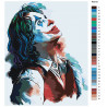 Палитра цветов Джокер Раскраска картина по номерам на холсте с неоновыми красками AAAA-RS010-100x125