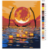Палитра цветов Луна. Одых при свечах Раскраска картина по номерам на холсте AAAA-RS019-100x125