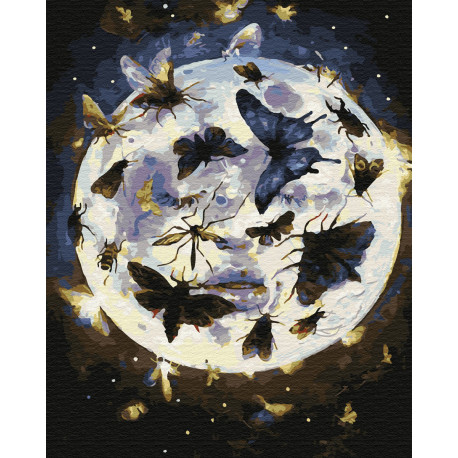  Лунные бабочки Раскраска картина по номерам на холсте ZX 23291