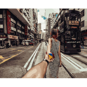  Следуй за мной. Современный Гонконг Раскраска картина по номерам на холсте ZX 23369