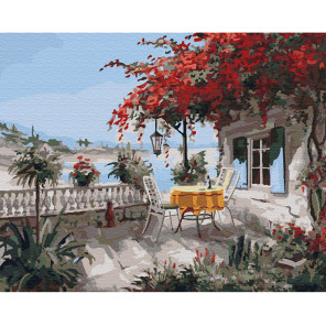  Уютный уголок Раскраска картина по номерам на холсте KH0611
