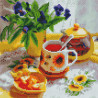 Чайный натюрморт Алмазная мозаика вышивка на подрамнике Molly KM0687