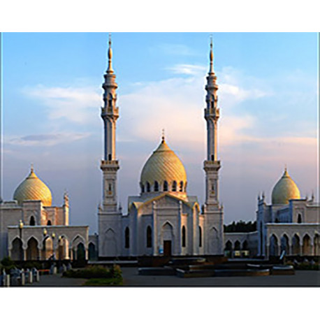  Татарстан. Белая мечеть Булгара Алмазная мозаика вышивка на подрамнике Molly KM0858