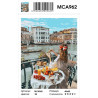 Сложность и количество цветов Доброе утро в Венеции Раскраска картина по номерам на холсте MCA962
