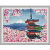 Внешний вид упаковки Японская пагода Алмазная мозаика вышивка на подрамнике Molly KM0779