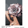 Сложность и количество цветов Девушка. Цветочная голова - роза Раскраска картина по номерам на холсте AAAA-RS024-80x120