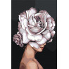  Девушка. Цветок на голове - роза Раскраска картина по номерам на холсте AAAA-RS025-100x150
