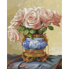 Пример выложенной мозаики Восточные розы. Бузин Алмазная мозаика вышивка без подрамника Molly KM0247