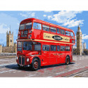 Автобус Лондона Картина по номерам с цветной схемой на холсте
