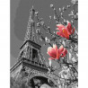  Весна в Париже Картина по номерам с цветной схемой на холсте KK0670