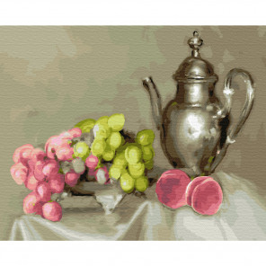  Натюрморт с виноградом. Бузин Картина по номерам на дереве KD0713