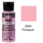 2940 Розовый Для любой поверхности Акриловая краска Multi-Surface Folkart Plaid