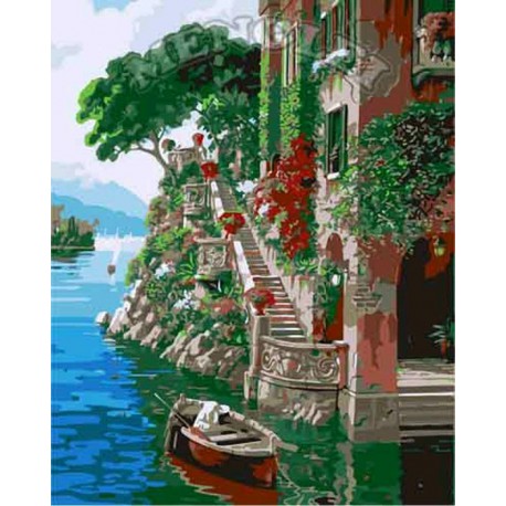 Венецианская лесенка Раскраска по номерам акриловыми красками на холсте Menglei