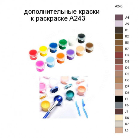 Дополнительные краски для раскраски A243