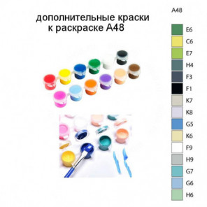 Дополнительные краски для раскраски A48