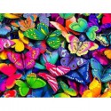 Разноцветные бабочки Алмазная вышивка (мозаика) Гранни