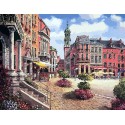 Городской пейзаж Раскраска картина по номерам на холсте Color Kit