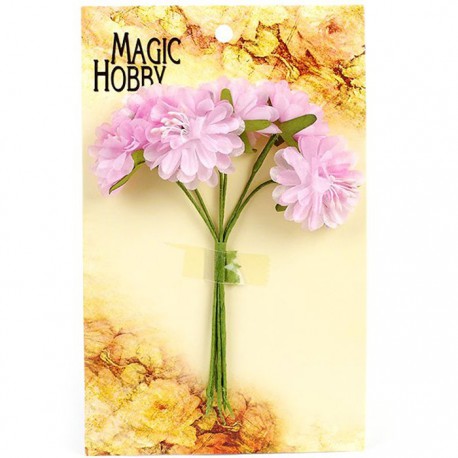 Розовые Цветы бумажные MAGIC HOBBY