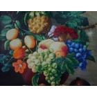 Фрагмент собранной картины Натюрморт Алмазная частичная вышивка (мозаика) Color Kit