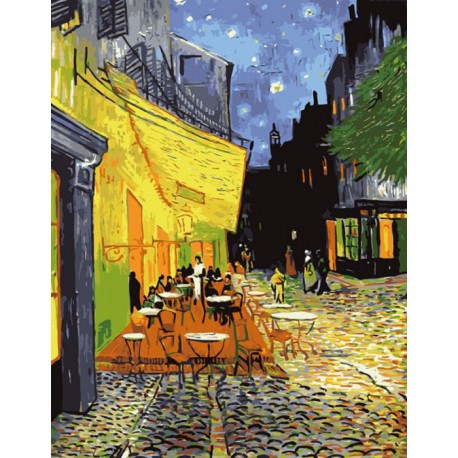Ночное кафе Ван Гог Алмазная вышивка (мозаика) Color Kit
